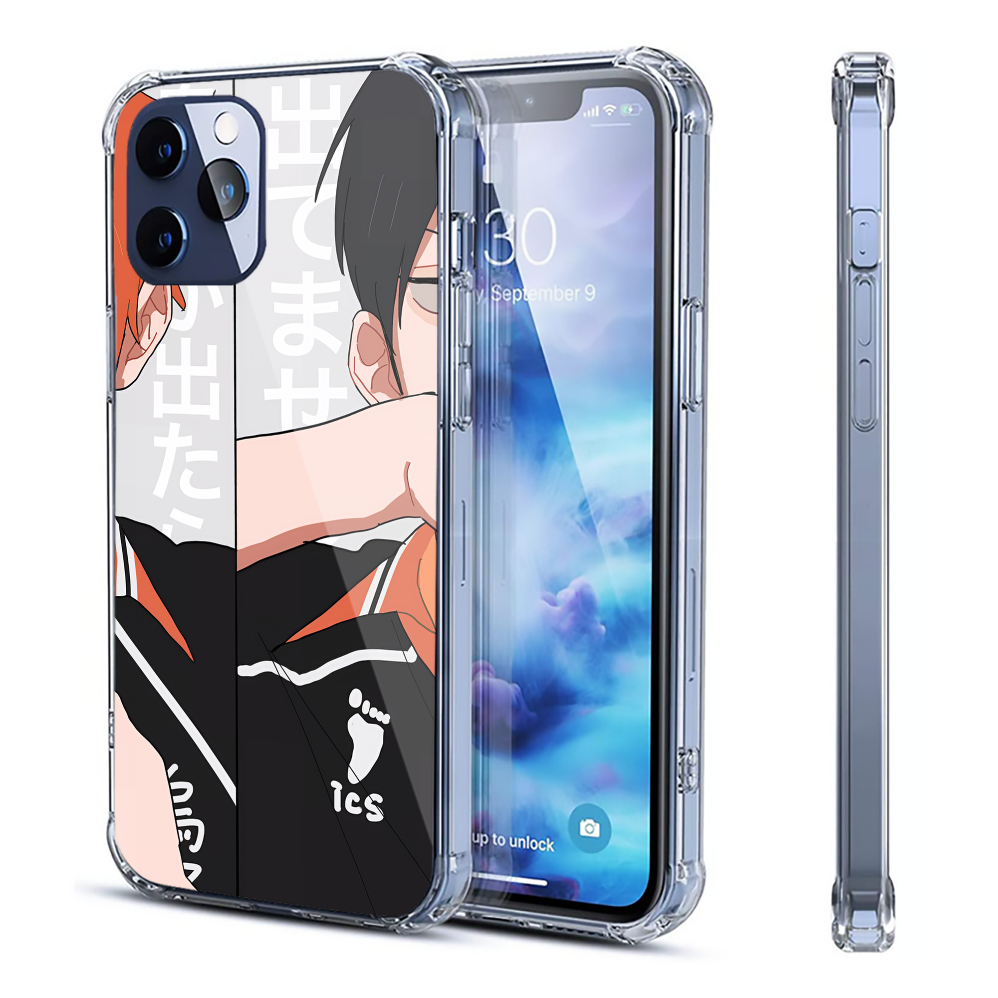 （画像用） ハイキュー!! Haikyu!! 【iPhone 12シリーズ対応】透明スマホケース（クリアソフトケース）